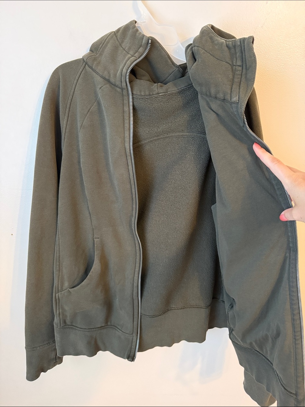 lululemon athletica Olive Green Full-Zip Hoodie - Picture 5 of 10